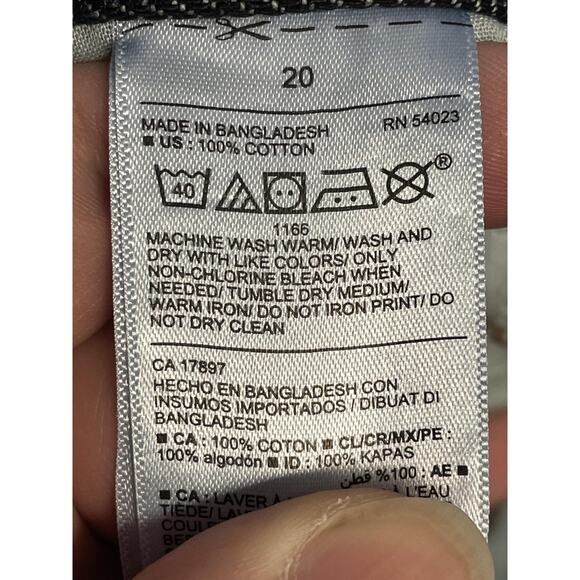 Old Navy Jeans Womens 20 Blue Denim High-Rise Slouchy Straight Button Fly Plus - Picture 12 of 13